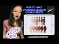 How to Create Everskies Designs on Procreate Making Designing More Effecient on your iPad