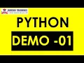What is Python Python Programming For Beginners Python Demo - 1 Harsha Trainings