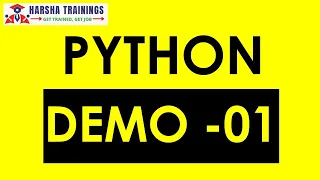 What is Python Python Programming For Beginners Python Demo - 1 Harsha Trainings