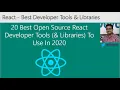 20 Best React Open Source Developer Tools Libraries