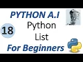 Machine Learning Tutorial Python 18 Python Lists