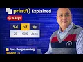 Episode 06 Comments print println printf Java Programming