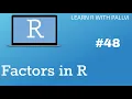 Factors In R Learn R with Pallvi