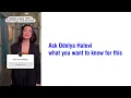Ask Odelya Halevi what you want to know for this