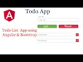 Todo list using angular Todo list App Todo list using angular Angular Todo App Angular