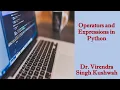 Operators and Expressions in Python