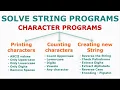 Solve String Programs in Java