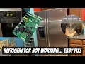 GE Refrigerator Not Working Blinking Zeros on Display Not Cooling or Dispensing
