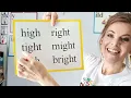 Special Sounds that make the LONG i sound - y igh ild ind