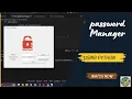 PASSWORD MANAGER PROJECT USEING PYTHON PROGRAMMING