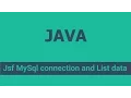Jsf MySql connection and List data