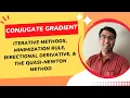 Lecture 7 Conjugate Gradient Iterative Methods minimization rule directional derivative