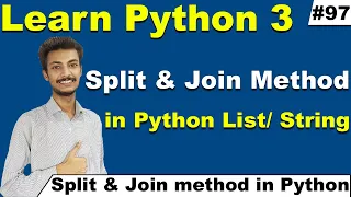 Split and Join method in Python Python Tutorial for beginners in Hindi Urdu Cyber Warriors