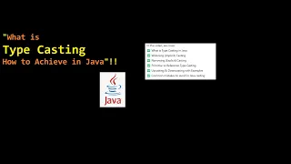 What is Type Casting in Java Widening Narrowing Casting Explained with Examples