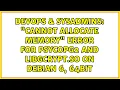 DevOps SysAdmins Cannot allocate memory error for psycopg2 and libgcrypt so on Debian 6 64bit