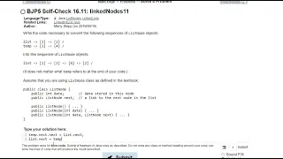 Java Practice-It 16 11 linkedNodes11 ListNodes LinkedLists