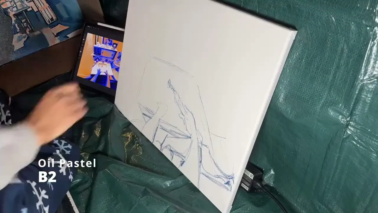Oil Pastel Process