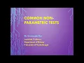Nonparametric Tests Dr Swarnendu Roy