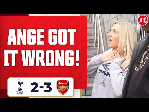 Download MP3 Ange Got It Wrong! (Abbi Summers - Spurs Fan) | Tottenham 2-3 Arsenal