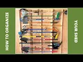 Shed Organization Ideas Universal Garden Tool Organizer Get max storage in small spaces