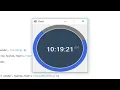 C Tutorial - Digital Clock using Circular Progress Bar C Net Winforms FoxLearn