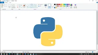 How to Draw python logo using MS Paint How to draw on your computer