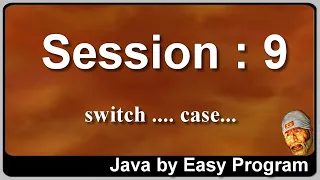 Session 9 Switch Case - Learn Java By Easy Program