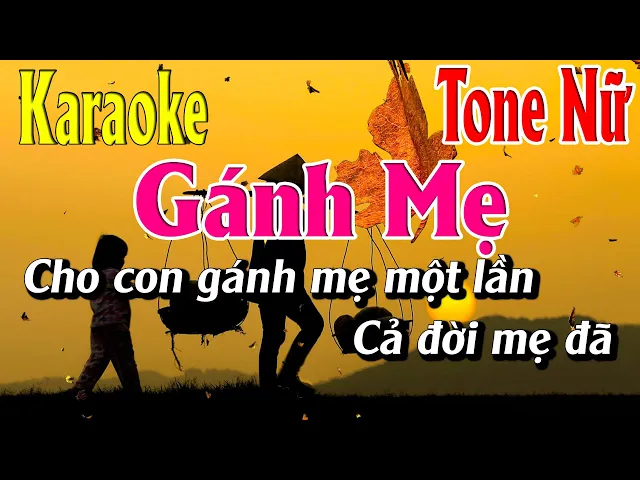 Gánh Mẹ Karaoke Tone Nữ Karaoke Lâm Organ - Beat Mới