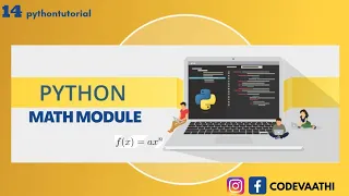 Introduction to Python Math Module Python Tutorial in Tamil