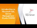 Introduction to SQL Server Management Studio SSMS