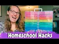 10 Organizational Hacks For Homeschool Rooms