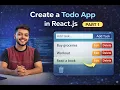 React Todo App Part 1 - Add Edit Delete Tasks with Form Handling