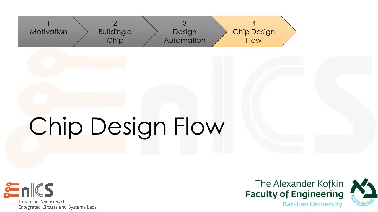 DVD - Lecture 1d: The Chip Design Flow
