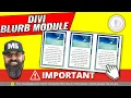 Customize Divi Theme Blurb Module