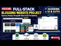 CRUD Blogging Website Project Express Nodejs MongoDB Atlas EJS Templating Modern UI Auth