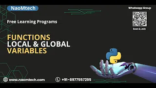 19 Mastering Python Functions Local Global variables