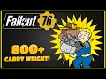 Tips Tricks To Increase Carry Weight - Fallout 76