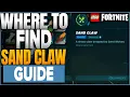 Where To Find Sand Claw In LEGO Fortnite