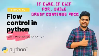 Flow control in python Detailed explanation of flow control Learn python