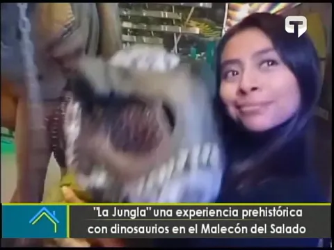 La Jungla una experiencia prehistórica con dinosaurios en el Malecón del Salado