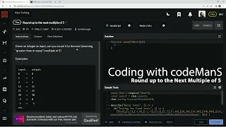 Codewars 7 kyu Round up to the Next Multiple of 5 Javascript