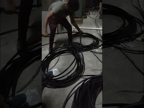 Electrical Cable Unloading from Cable Drum