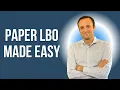 Investment Banking Interviews Basic Paper LBO