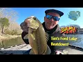 Tim s Ford Lake PreSpawn Bass Fishing mph wind thought I hooked a tree then it moved