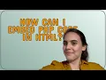Drupal How can I embed PHP code in HTML