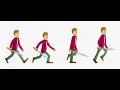 Animating a walking cycle using