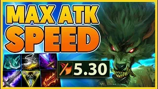 *WORLD RECORD* THIS BUILD BROKE WARWICK (5.3+ ATK SPEED) - BunnyFuFuu