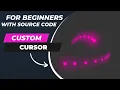 How to create custom cursor for beginners HTML CSS JS cursor