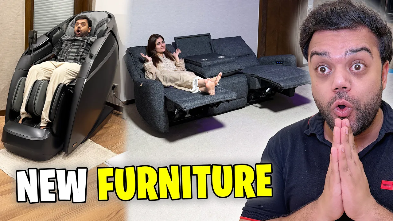 Buying New Furniture for My Gaming Room 🔥 | World’s Best Massage Chair 😍