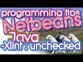 How to debug Java programs using - Xlint unchecked in Netbeans